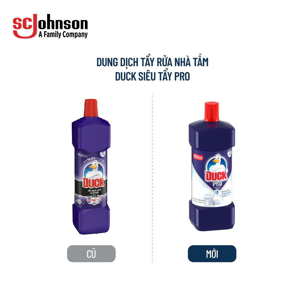 Ảnh DUCK Combo 2 Tẩy Rửa Nhà Tắm Siêu Tẩy Pro 1800ml/Chai 1