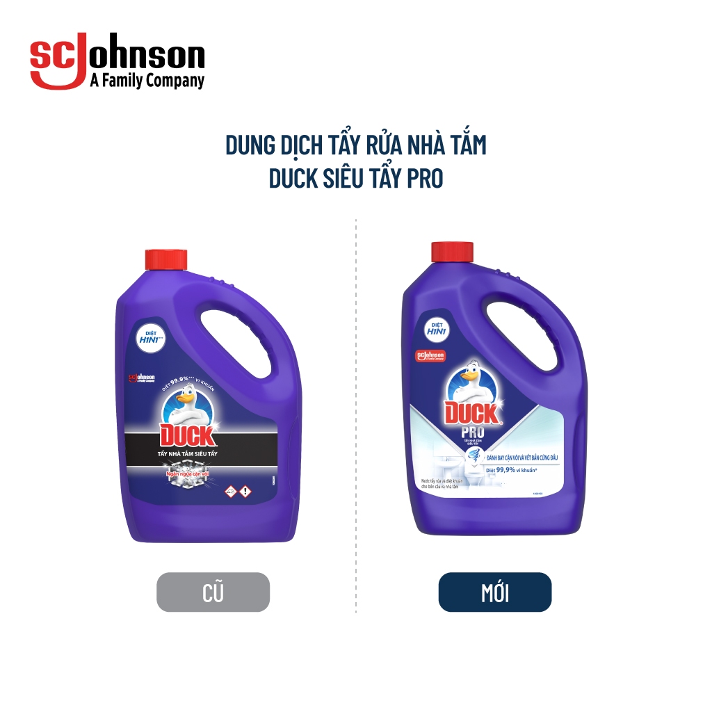 Ảnh DUCK Combo 2 Tẩy Rửa Nhà Tắm Siêu Tẩy Pro 3500ml/Chai 1