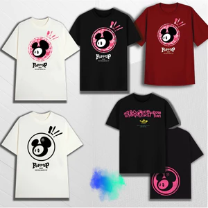 Áo Thun Nam Nữ PopPop Mascot In Hình Siêu Cute Vải Cotton , Áo Phông Nữ PopPop Mascot Form Rộng Tay Lỡ Dáng Unisex.
