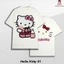 Áo Phông Nữ Hình In Hello Kitty Dễ Thương Form Rộng Tay Lỡ. Áo Thun Hello Kitty Nữ Form Dáng Unisex.