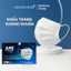 Khẩu Trang Y Tế AMI Trắng 4 Lớp Kháng Khuẩn Hộp 50 Chiếc Chính Hãng