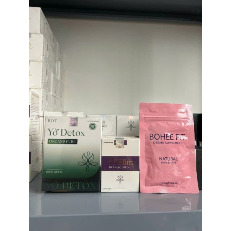 Giảm Cân YoSlim YoDetox.Combo đốt mỡ x2 của BOT . Hộp 30 viên giảm 