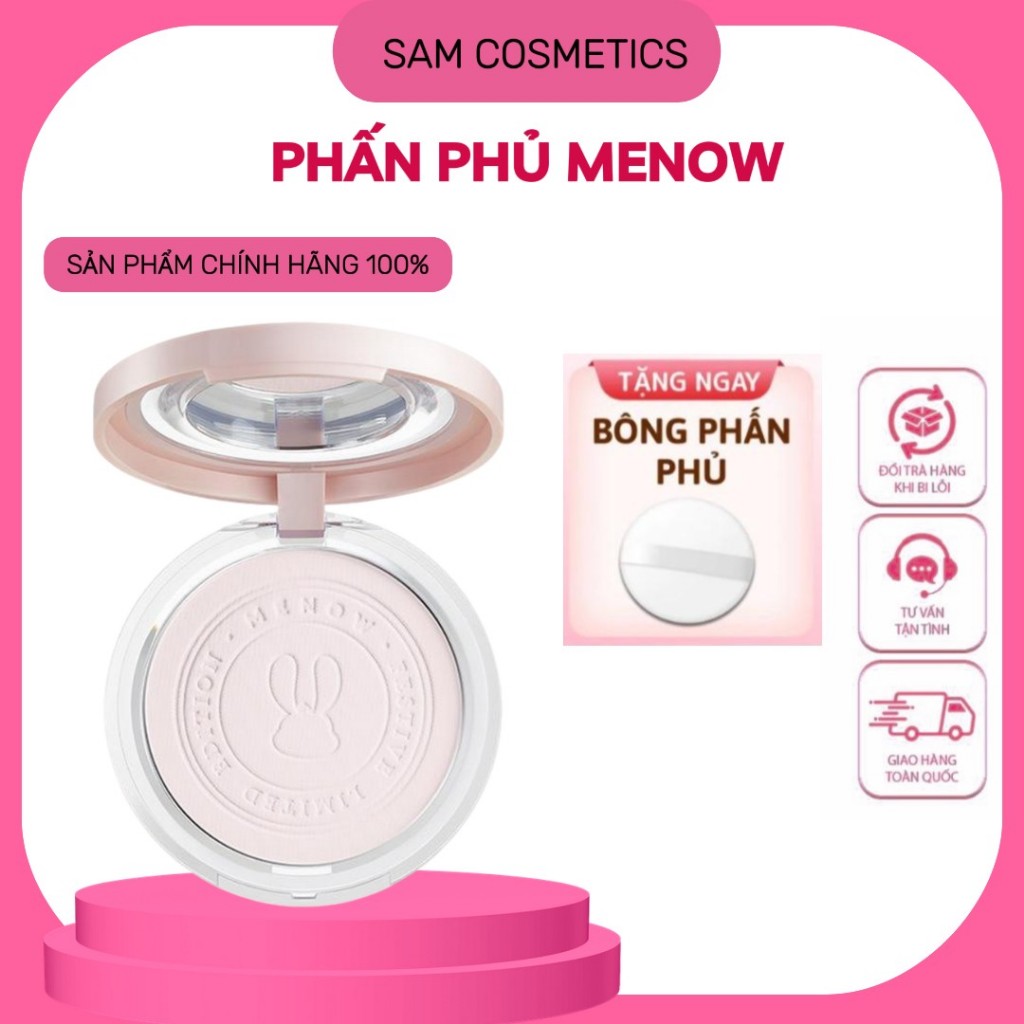 [MENOW] Phấn Phủ Nén Kiềm Dầu MENOW Rabit Compact Powder Chống Nước Che ...