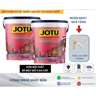 Sơn cao cấp bề mặt mờ JoTu dung tích 5 lít 6 kg sơn trong nhà siêu mịn A1