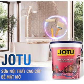 Sơn cao cấp bề mặt mờ JoTu dung tích 5 lít 6 kg sơn trong nhà siêu mịn A1