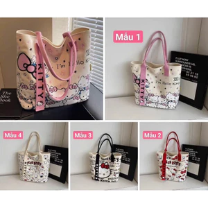 Túi tote hello kitty khoá kéo - Túi xách đi học, đi chơi, túi đeo vai