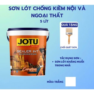 Sơn lót chống kiềm ngoại và nội thất cao cấp JOTU,Sơn lót giúp lên màu chuẩn đẹp chống muối mốc