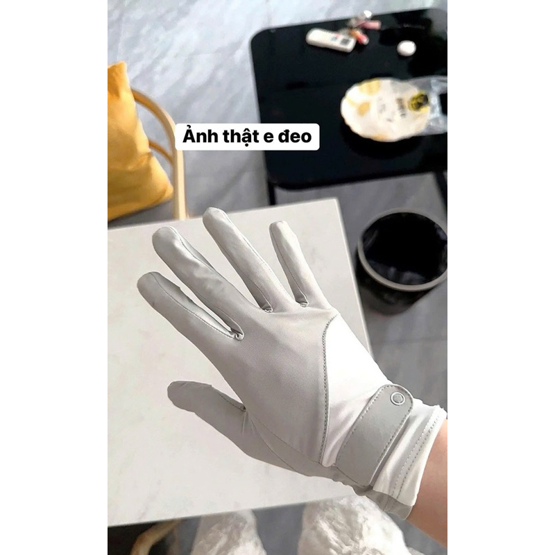 Gang tay chống nắng làm mát, chống tia uv co giãn, thoáng khí