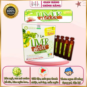 Thanh nhiệt mát gan Uni Liver Cool hỗ trợ giải độc giảm mề đay mẩn ngứa, vị thơm ngon