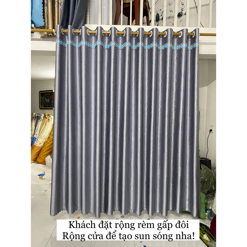 Rèm ghi, màu sang, hợp rèm cửa chính, rèm cửa sổ, rèm ngăn phòng, tặng ...