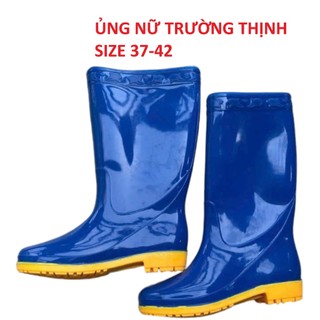 Ủng lao động size 35-43 cho nam nữ, ủng đi mưa, ủng lửng xanh đế vàng Hàng CAO CẤP