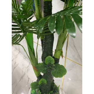 cây giả. cây dừa khối nhân tạo cao 1m8. câygiar trang trí nhà cửa nơi làm việc