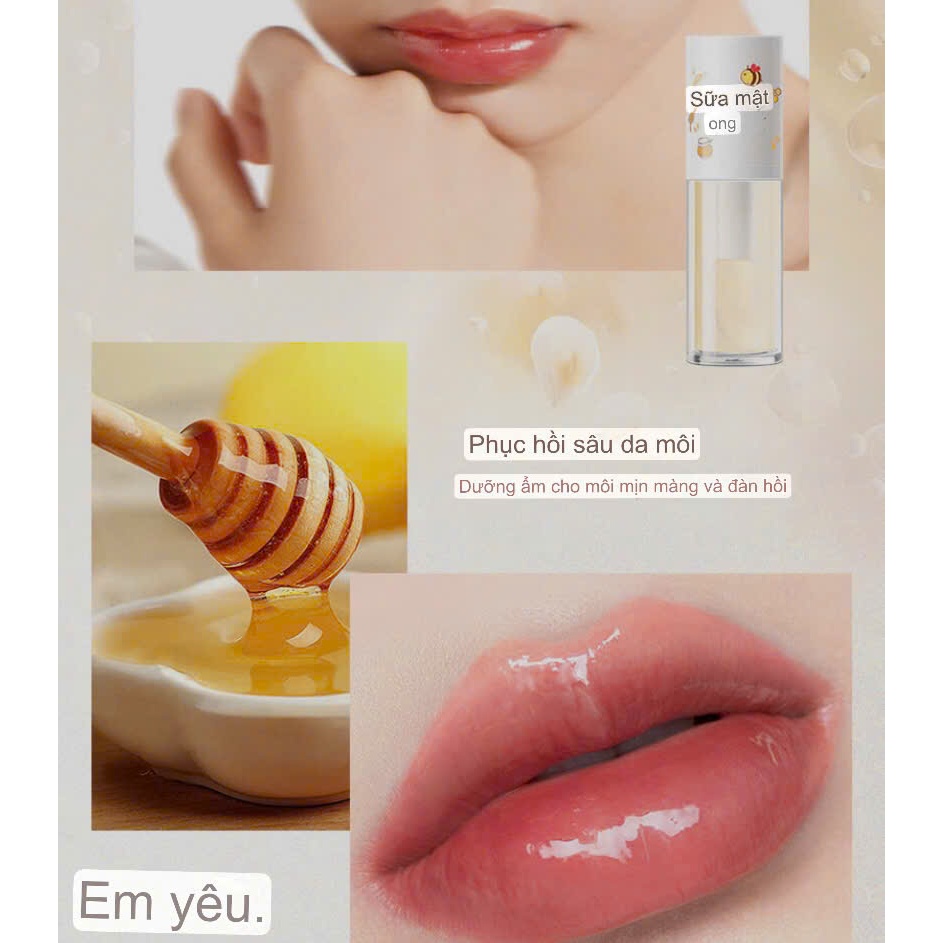 [ TWG ] Tinh Chất Dưỡng Môi PeachHoney Cấp Ẩm Làm Bóng Căng Mịn giảm thâm,chống Lão Hoá cho Bờ Môi Đẹp