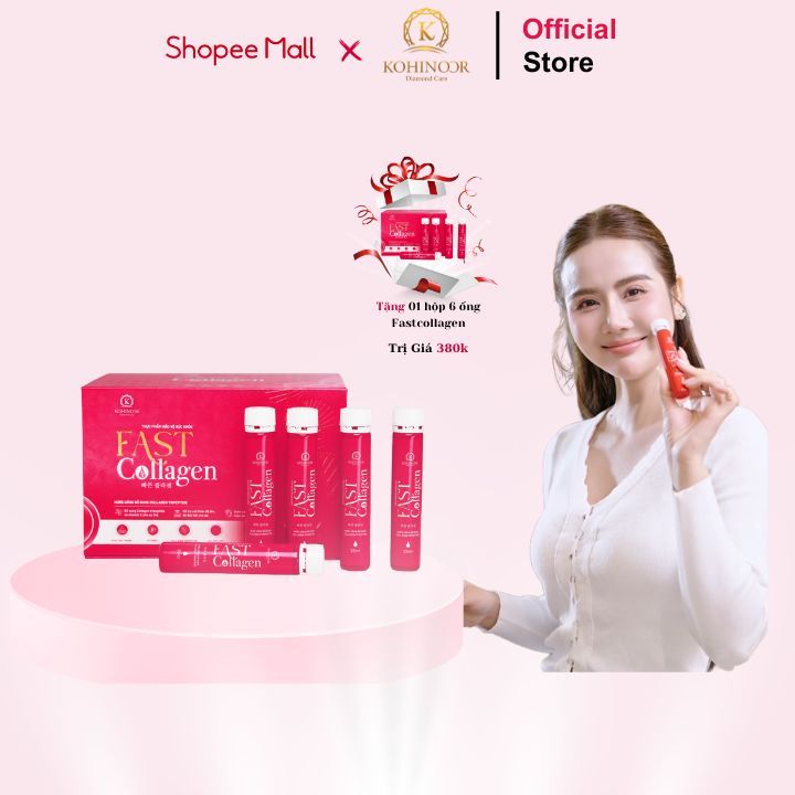 Ảnh Nước uống Collagen - Fast Collagen Kohinoor, ngăn ngừa lão hóa, tái tạo da, giảm nếp nhăn - 20 lọ 25ml 1