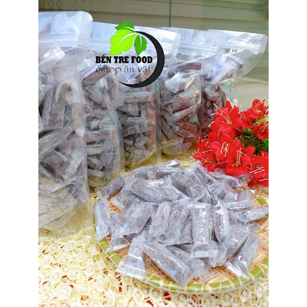 ( Giá sỉ) Combo 5kg Kẹo gừng dẻo phấn Bến Tre túi 1kg