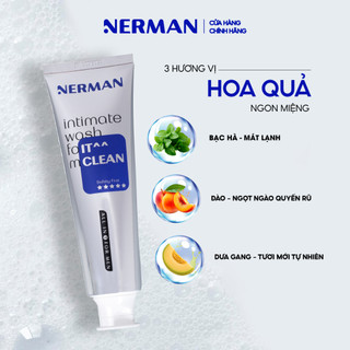 Gel vệ sinh nam giới Nerman IT CLEAN hương vị hoa quả 100ml/chai