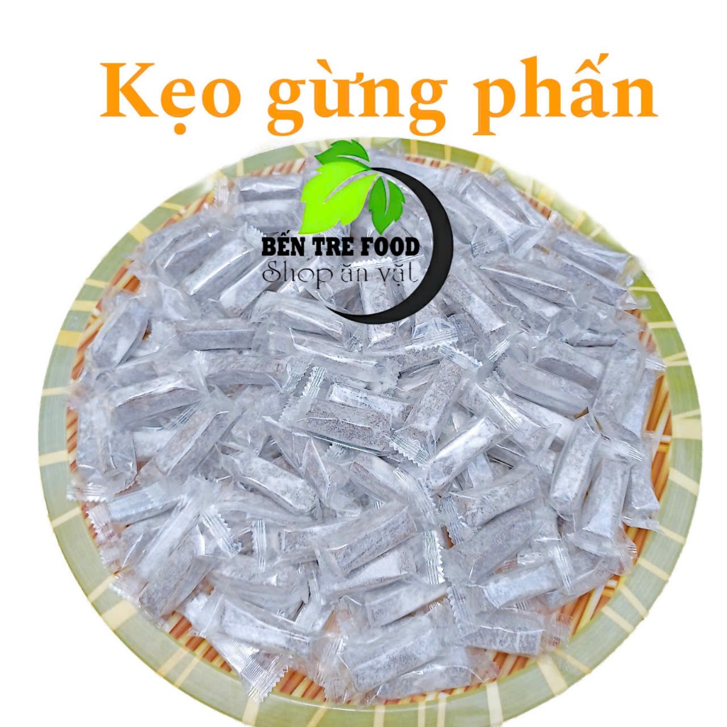 (75K/KG) Kẹo gừng dẻo cay mềm dẻo ít đường túi zip 1kg đồ ăn vặt