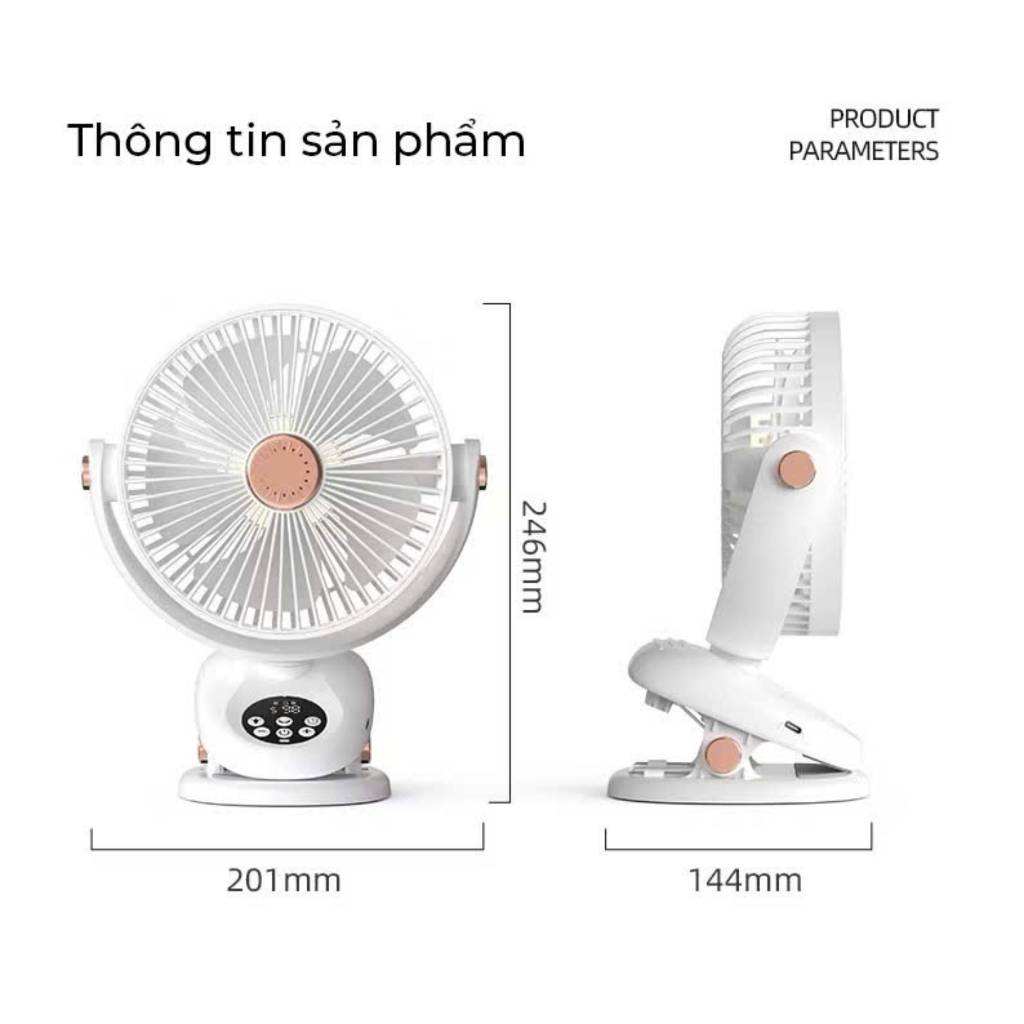 Chất lượng Quạt Kẹp Tích Điện Mini