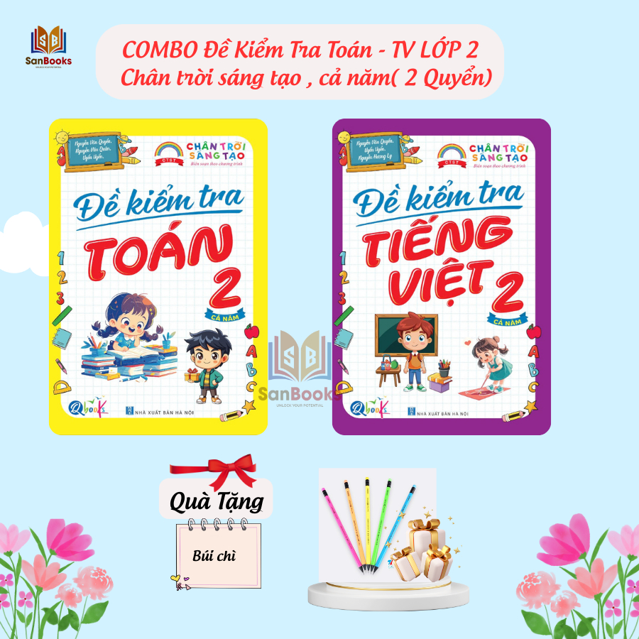 Ảnh Combo Bài tập Tuần, Đề kiểm tra Toán và Tiếng việt Lớp 2 - Chân trời Sáng tạo, cả năm học  (4 cuốn) 4
