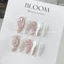 Nailbox thiết kế hồng mắt mèo tráng gương nữ tính nơ lấp lánh by Bloom.nailbox