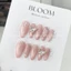 Nailbox thiết kế mắt mèo hồng ánh trăng charm bạc sáng sang chảnh by Bloom.nailbox