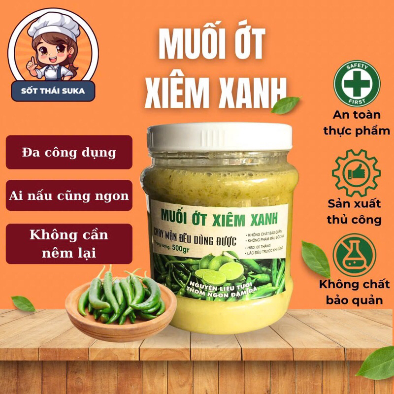 Nước Sốt Chấm Ớt Sim Xanh Đặc Biệt | Cay Ngon Mê Li, Vị Chua Ngọt Đậm Đà, Chấm Hải Sản, Đồ Nướng Cực Bắt Vị