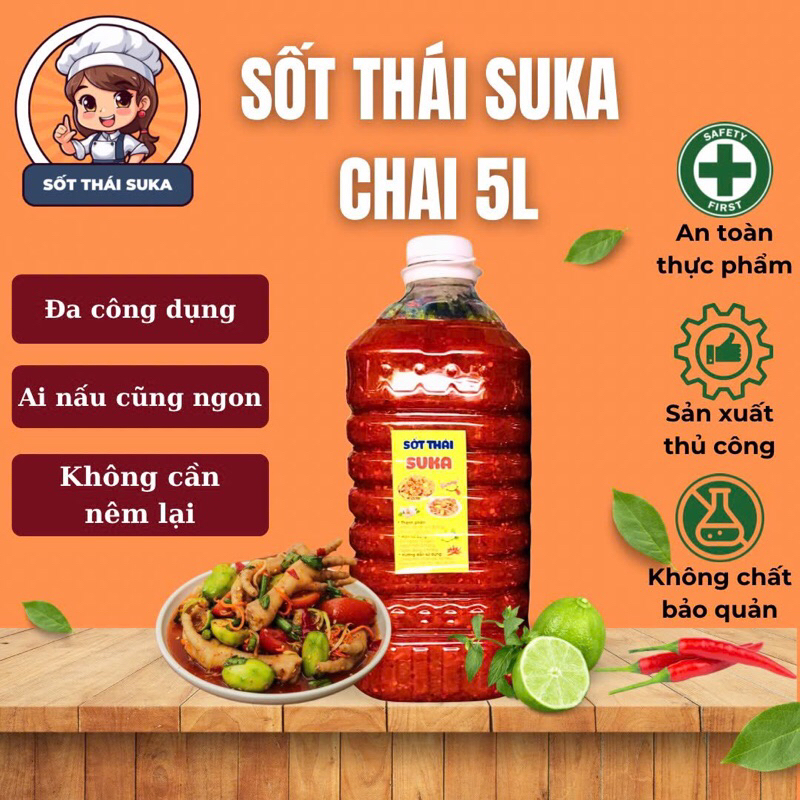 Sỉ Nước Sốt Thái Trộn Chân Gà SUKA | Hàng Có Sẵn, Không Cần Tự Làm, Phù Hợp Kinh Doanh Ăn Vặt & Quán Trộn