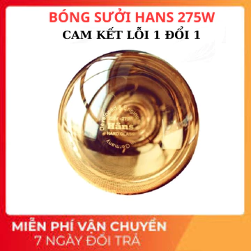 Bóng sưởi nhà tắm 275w sưởi ấm nhanh, Bóng đèn sưởi thay thế đèn sưởi nhà tắm kottman chính hãng