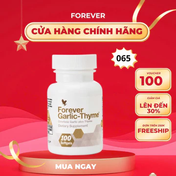 [CHÍNH HÃNG] Viên Tỏi Forever Garlic Thyme 065flp | hộp 100 viên |