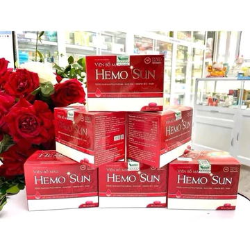 Viên bổ máu Hemo Sun- bổ sung sắt III cho người thiếu máu, không gây táo bón