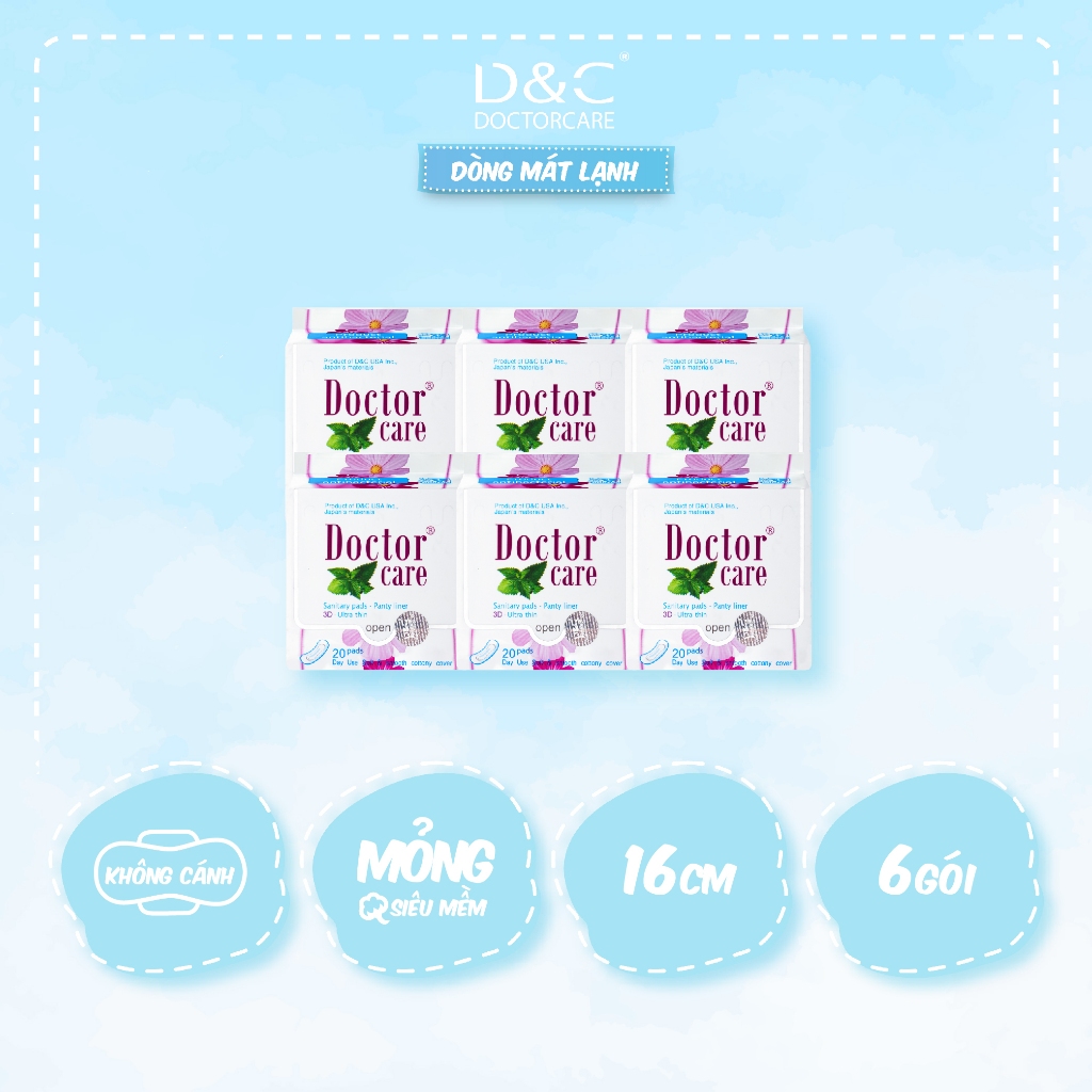 Ảnh Băng vệ sinh thảo dược D&C Doctor Care hàng ngày 16 cm Combo 6 gói 1