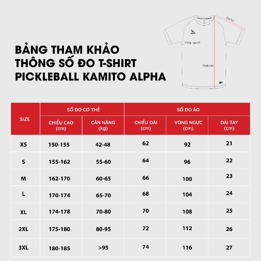 Ảnh Áo TShirt Pickleball Kamito Alpha V1 Lý Hoàng Nam 2