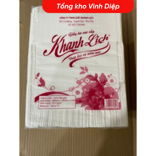 Giấy ăn vuông cao cấp giá rẻ 3 lớp dùng cho nhà hàng quán ăn bịch 550g