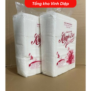 Giấy ăn vuông cao cấp giá rẻ 3 lớp dùng cho nhà hàng quán ăn bịch 550g