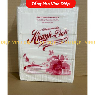 Giấy ăn vuông cao cấp giá rẻ 3 lớp dùng cho nhà hàng quán ăn bịch 550g