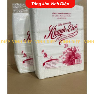 Giấy ăn vuông cao cấp giá rẻ 3 lớp dùng cho nhà hàng quán ăn bịch 550g