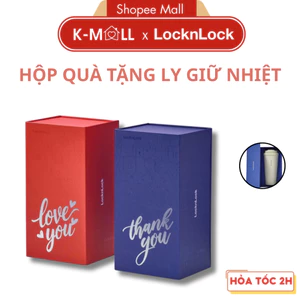 Hộp quà tặng LocknLock cho ly giữ nhiệt LHC3249, 2 màu xanh và đỏ - K-MALL