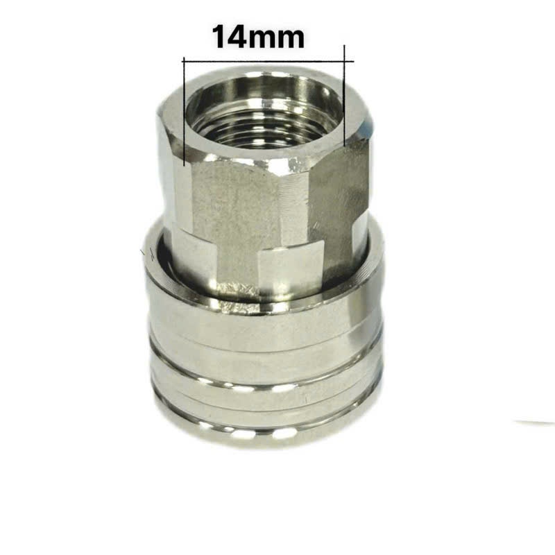 Khớp Nối Nhanh 1/4 inch Ren Trong 14mm Inox Cho Máy Rửa Xe Gia Đình Phụ Kiện water  guns