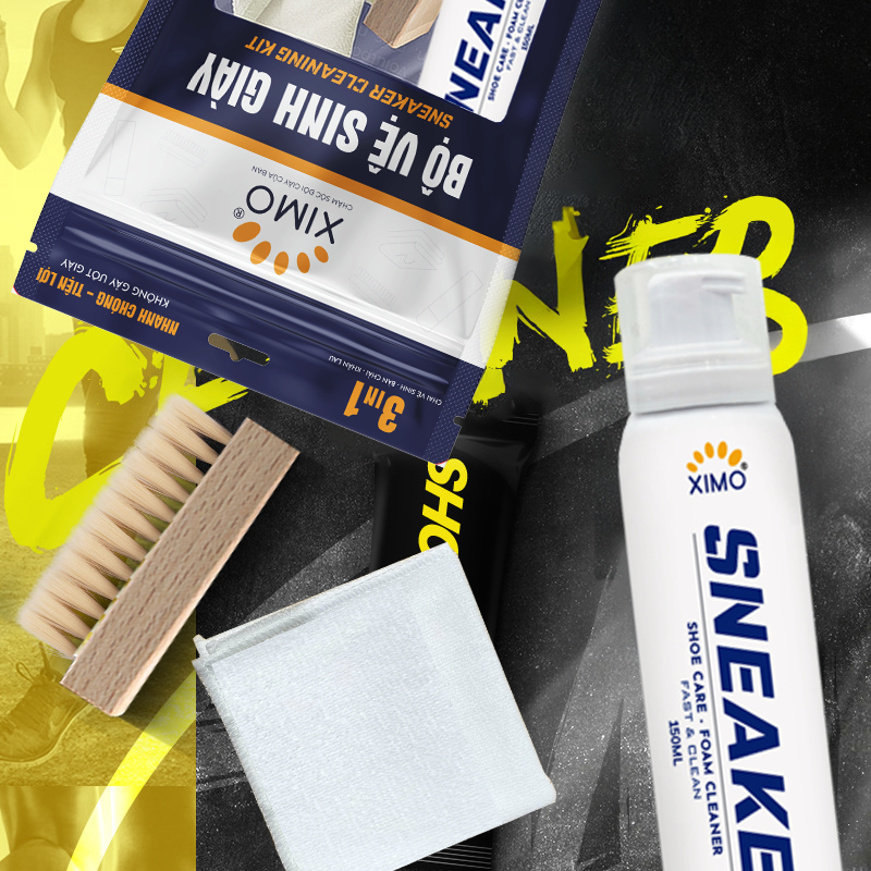 Ảnh Chai Vệ Sinh Giày Nhanh Ximo Sneaker White Plus Làm Sạch Vết Bẩn, Tiện Lợi 150ml 1