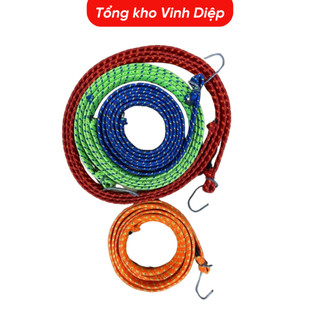 .Dây chun chằng hàng có móc - Dây chun cao su quấn chở hàng - Dây chun buộc đồ 1m8 nhiều màu