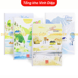 Vở kẻ ngang 1001 Hồng Hà Pupil bốn mùa 120 trang, vở kẻ ngang hồng hà 72 tr, 200 tr