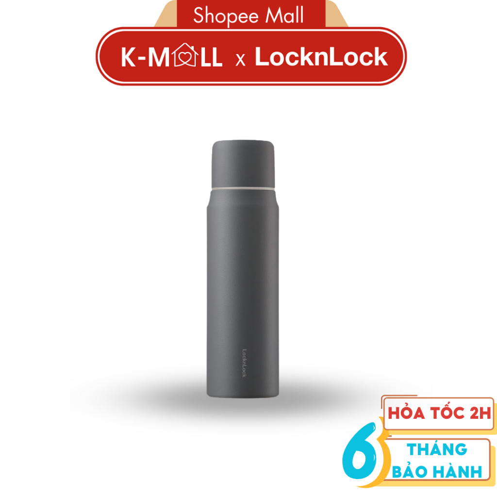 Bình giữ nhiệt LocknLock 505ml Maman Cup Vacuum Bottle LHC1487 , Nắp dùng làm cốc nước uống - K-MALL