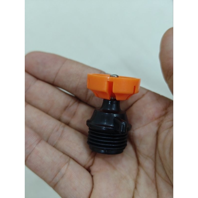 5 cái [ 5 CÁI ] Béc xoay 360 độ màu cam , béc tưới phủ , tưới rau màu hạt mịn đều , gắn ren 21 vào PVC 21 hoặc ra 27mm