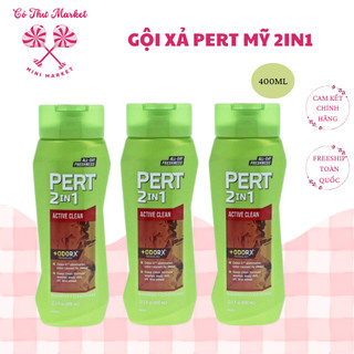 [ HÀNG MỸ] Dầu Gội Pert 2in1 400ml sảng khoái, sạch sâu, da đầu dễ bết dầu, tóc xẹp - CÔ THƯ MARKET