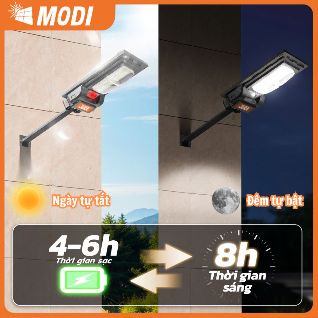 Ảnh Đèn Năng Lượng Mặt Trời MODI SOLAR Siêu Sáng Loại Đèn Đường Thế Hệ Mới 50T Bảo Hành 2 NĂM 2