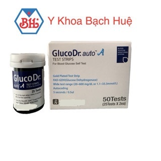 Que thử đường huyết Gluco Dr Auto (Lọ/25 que thử)