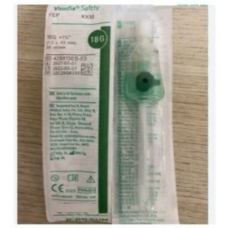Hộp 50 cây Kim Luồn Tĩnh Mạch Braun Vasofix Safety. Size 18G / 20G / 22G  có cánh an toàn
