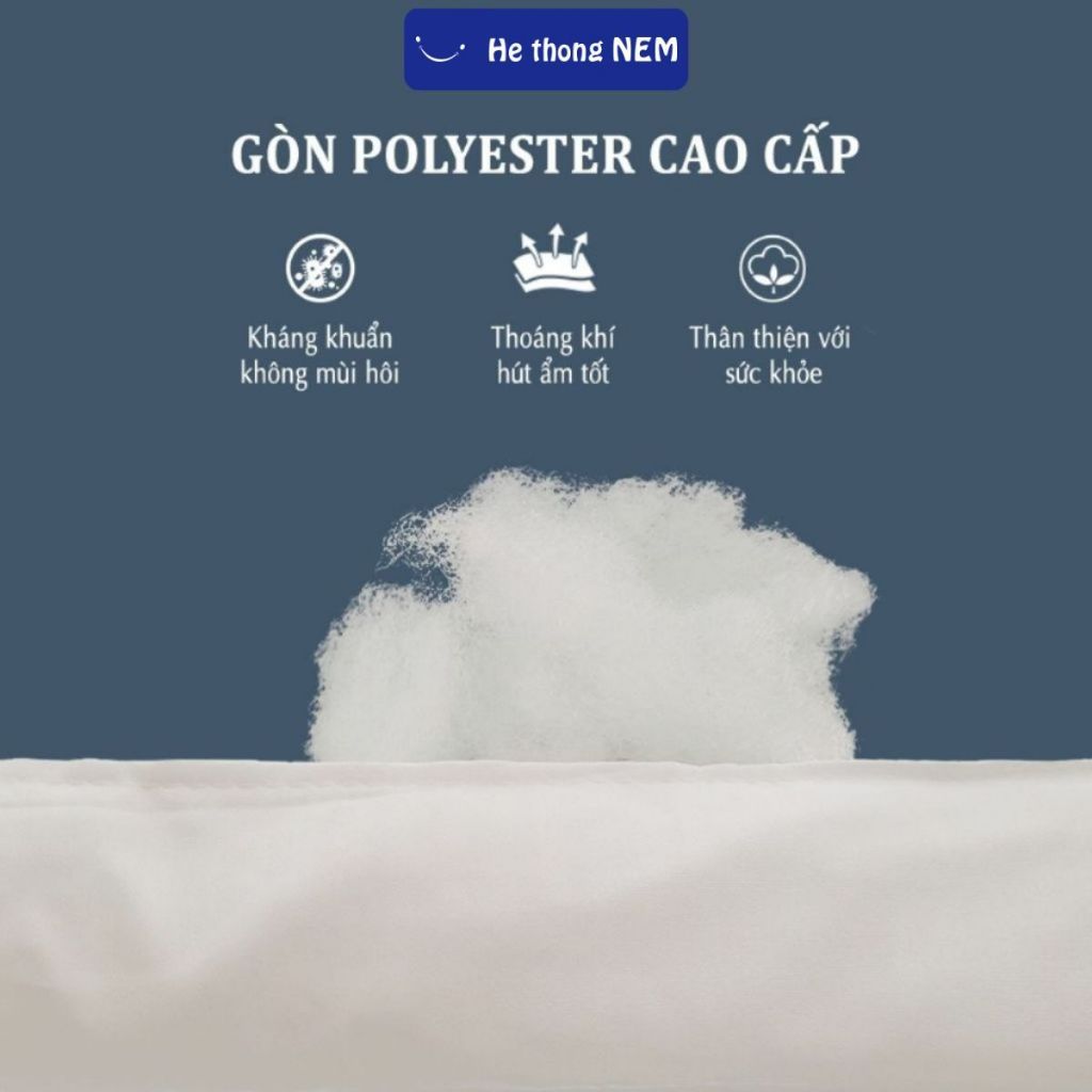 Ảnh Tấm Topper Nệm Dày 5cm He thong NEM Chính Hãng Tấm Nệm Đệm Topper Toper Làm Mềm Đệm Nệm Trải Giường Xuất Nhật 3