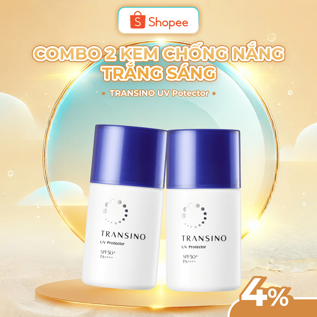 Ảnh Combo 2 Kem chống nắng trắng sáng UV TRANSINO 1