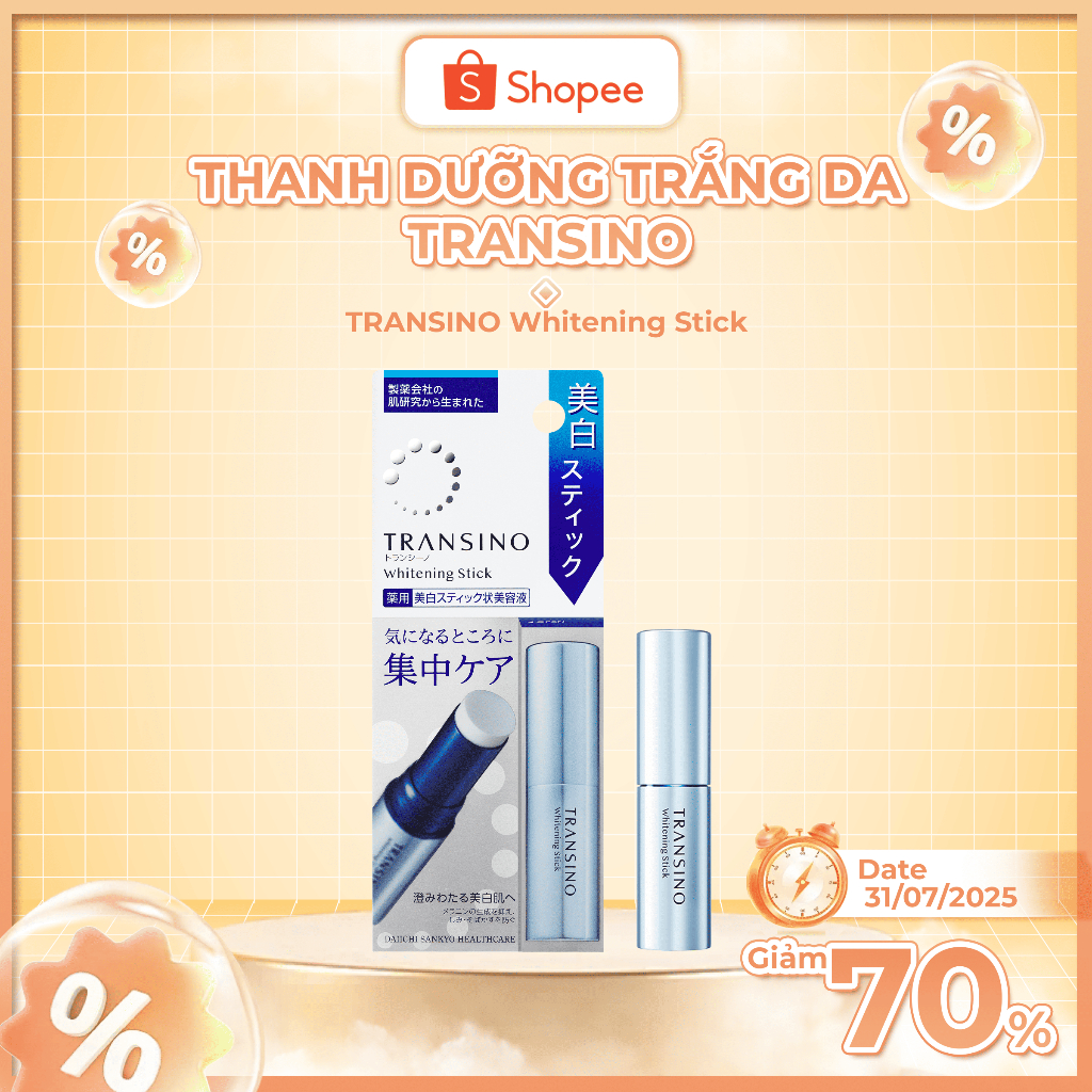 Ảnh THANH TINH CHẤT TẬP TRUNG DƯỠNG TRẮNG DA  - TRANSINO Whitening Stick 5.3g 2